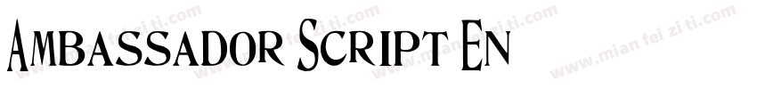Ambassador Script En字体转换